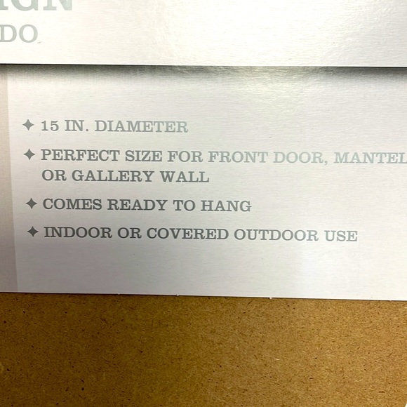 Merry Moments JOY Circle Wooden Hanging Sign, Christmas Decor - Picture 5 of 6